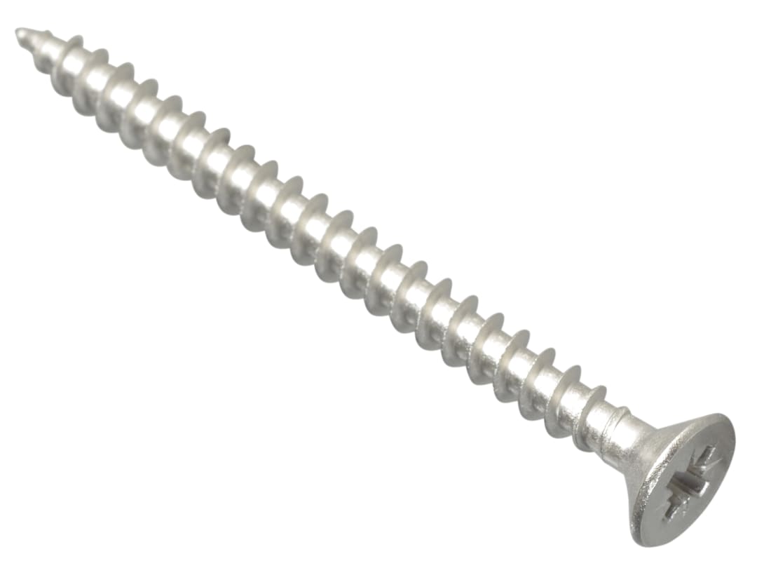 ForgeFix Multi-Purpose Pozi Compatible Screw CSK ST S/Steel 5.0 x 60mm Box 100 POZI560SS