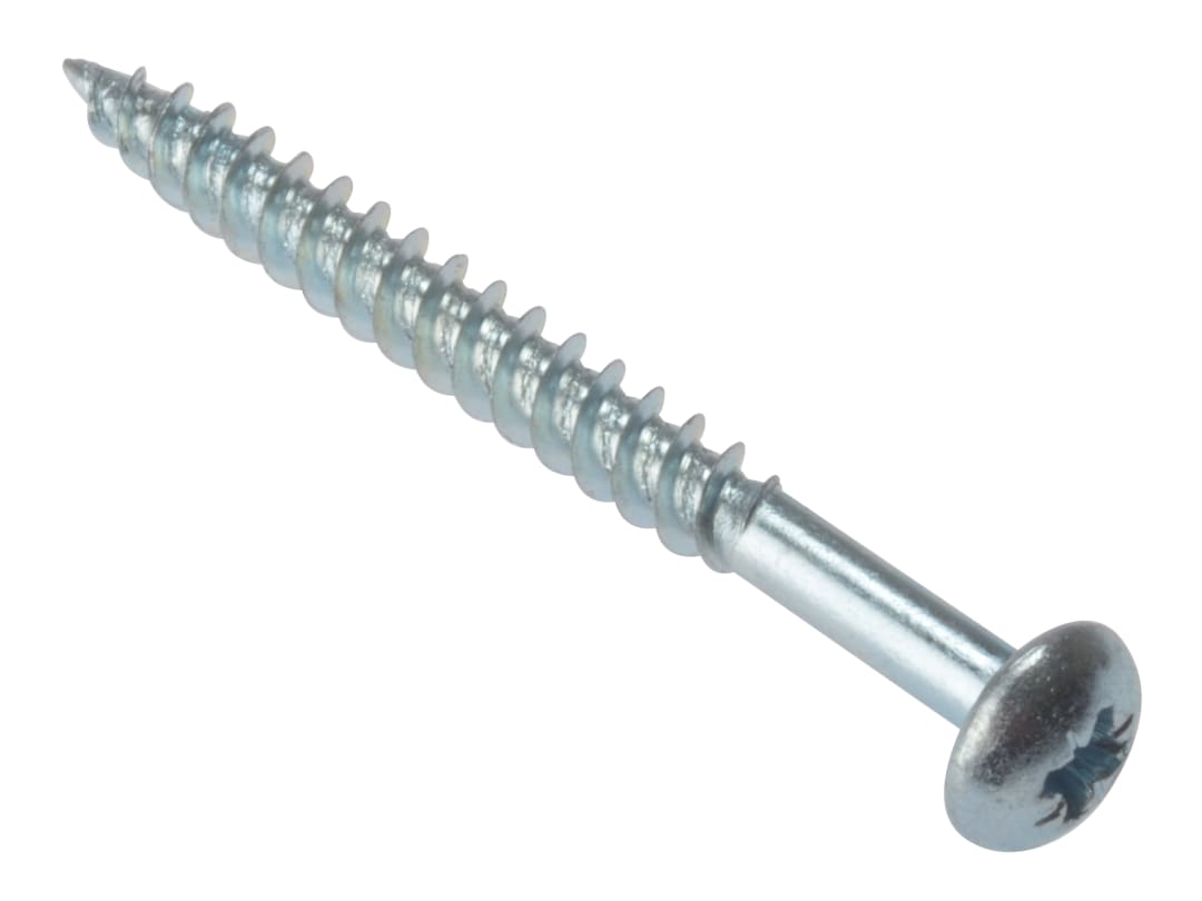 ForgeFix General Purpose Pozi Compatible Screw Round Head TT ZP 1.1/2in x 10 Box 200 RH11210ZP