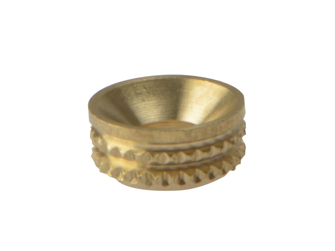 ForgeFix Screw Cup Sockets Solid Brass Polished No. 8 Bag 100 100SCS8B