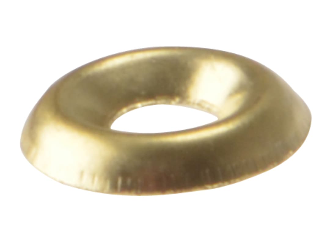 ForgeFix Screw Cup Washers Solid Brass Polished No.10 Bag 200 200SCW10B