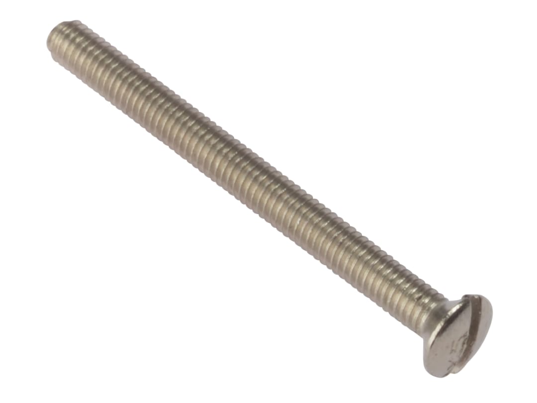 ForgeFix Socket Screw Slotted Raised Head Nickel Plated 3.5 x 40mm Bag 100 100SS3540NP