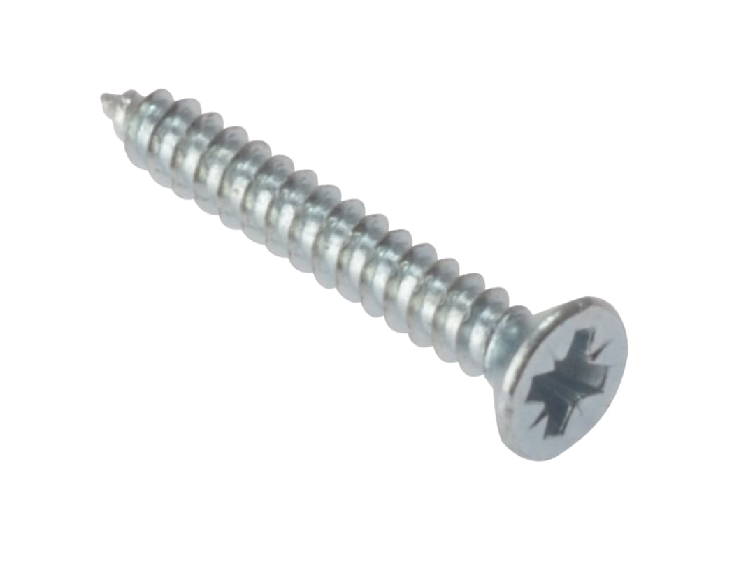 ForgeFix Self-Tapping Screw Pozi Compatible CSK ZP 3/4in x 6 Box 200 STCSK346ZP