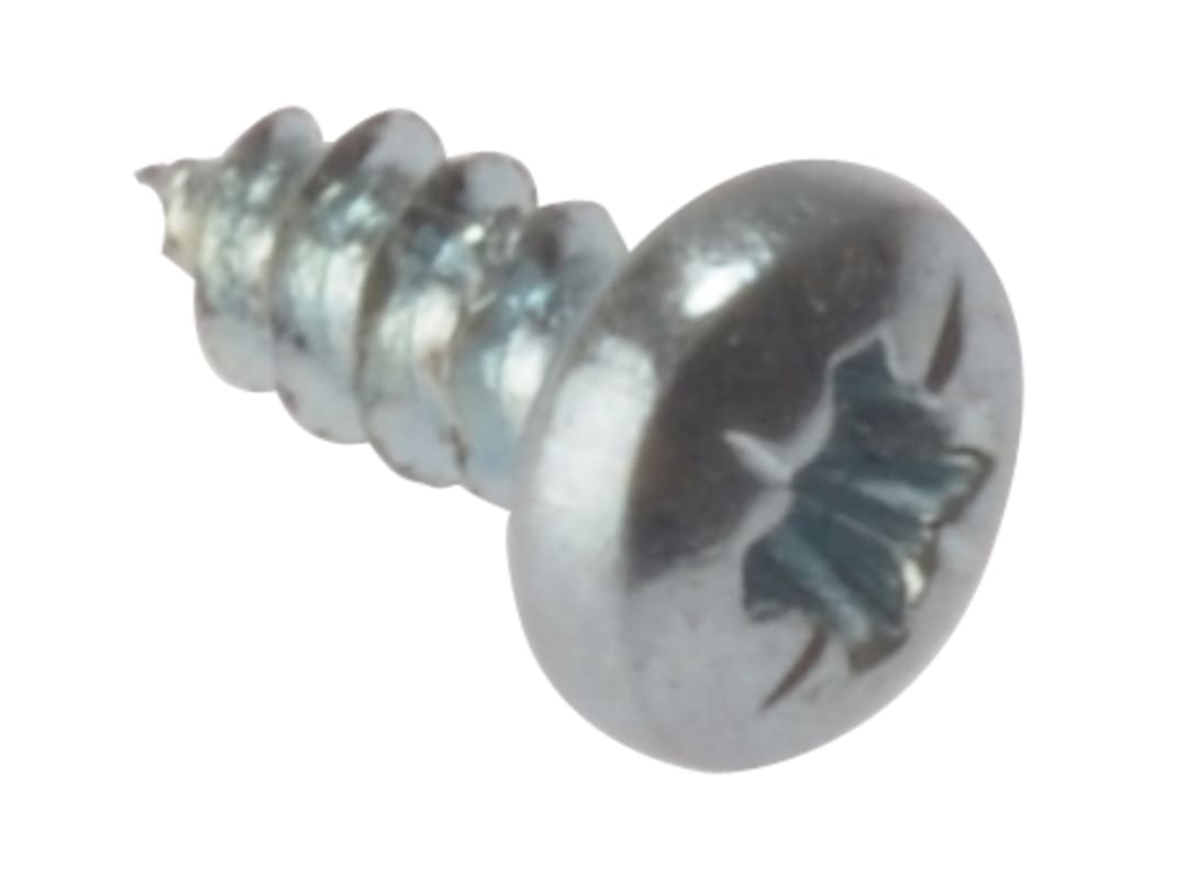 ForgeFix Self-Tapping Screw Pozi Compatible Pan Head ZP 3/4in x 6 Box 200 STPP346ZP