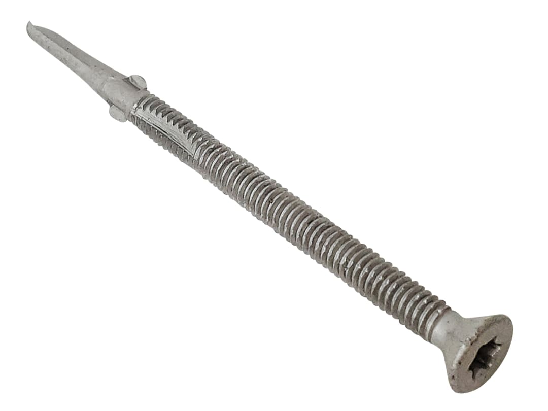 ForgeFix TechFast Timber to Steel CSK/Wing Screw No.3 Tip 5.5 x 100mm Box 100 TFCUWWSD55100L