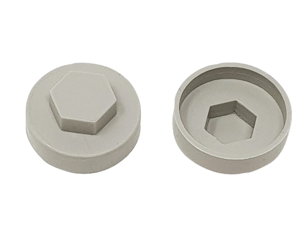 ForgeFix TechFast Cover Cap Goosewing Grey 19mm (Pack 100) TFCC19GG