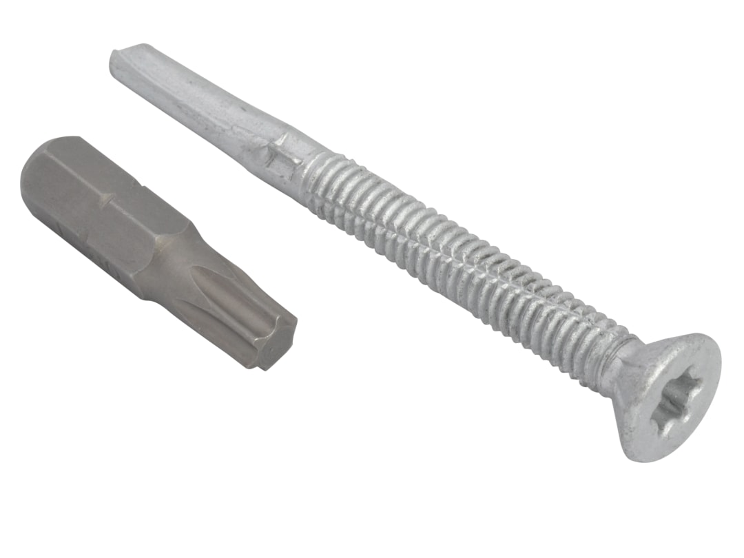 ForgeFix TechFast Roofing Screw Timber - Steel Heavy Section 5.5 x 60mm Pack 100 TFCH5560