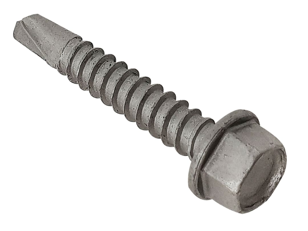 ForgeFix TechFast Roofing Sheet to Steel Hex Screw No.3 Tip 5.5 x 57mm Box 100 TFHUWSD5557L