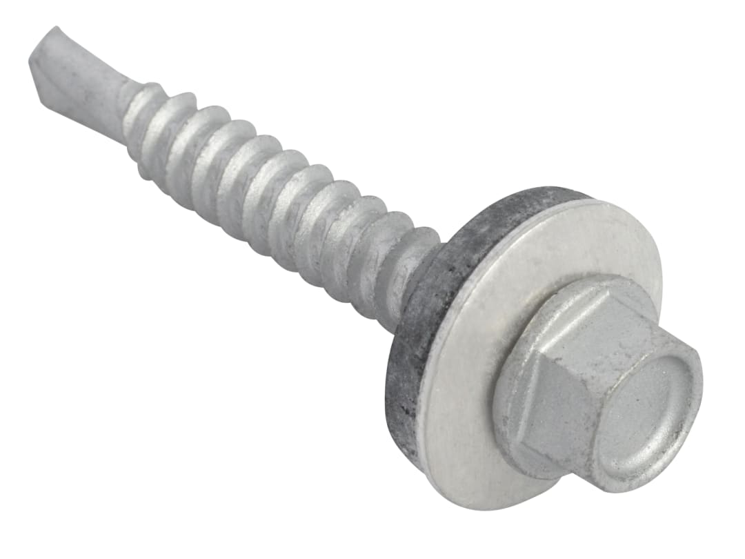 ForgeFix TechFast Hex Head Roofing Screw Self-Drill Light Section 5.5 x 38mm Pack 100 TFHL5538