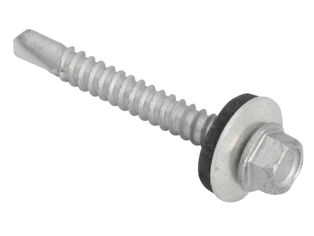 ForgeFix TechFast Hex Head Roofing Screw Self-Drill Light Section 5.5 x 45mm Pack 100 TFHL5545