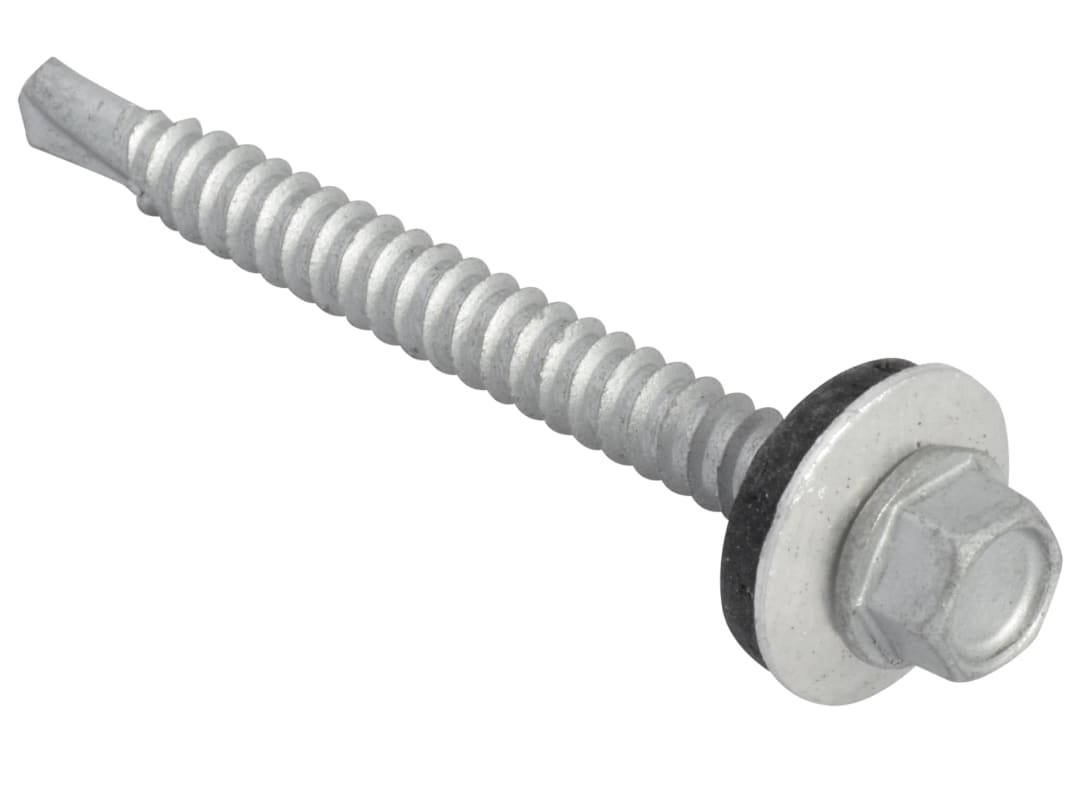 ForgeFix TechFast Hex Head Roofing Screw Self-Drill Light Section 5.5 x 57mm Pack 50 TFHL5557
