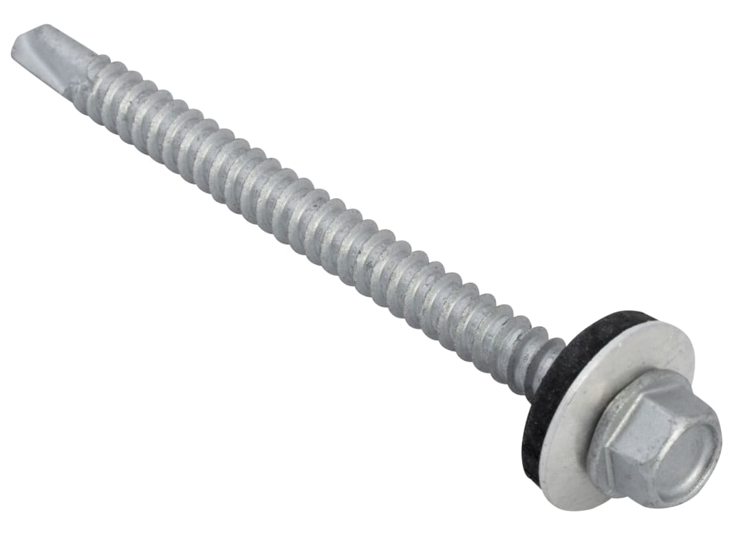 ForgeFix TechFast Hex Head Roofing Screw Self-Drill Light Section 5.5 x 70mm Pack 50 TFHL5570