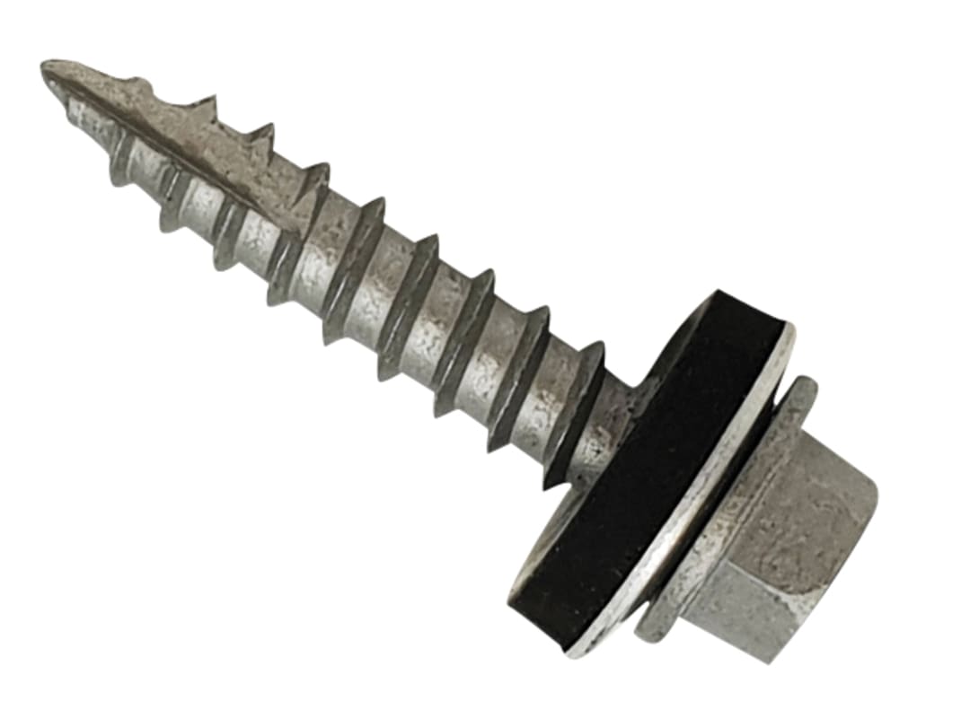 ForgeFix TechFast Metal Roofing to Timber Hex Screw T17 Gash Point 6.3 x 45mm Box 100 TFHW16GP6345