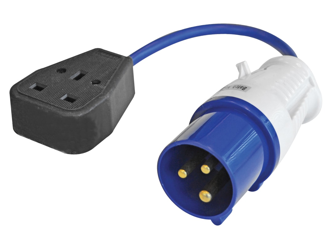 Faithfull Power Plus Fly Lead 240V 3-Pin Plug to 240V 3-Pin Socket & 35cm Lead SY-CZ-28