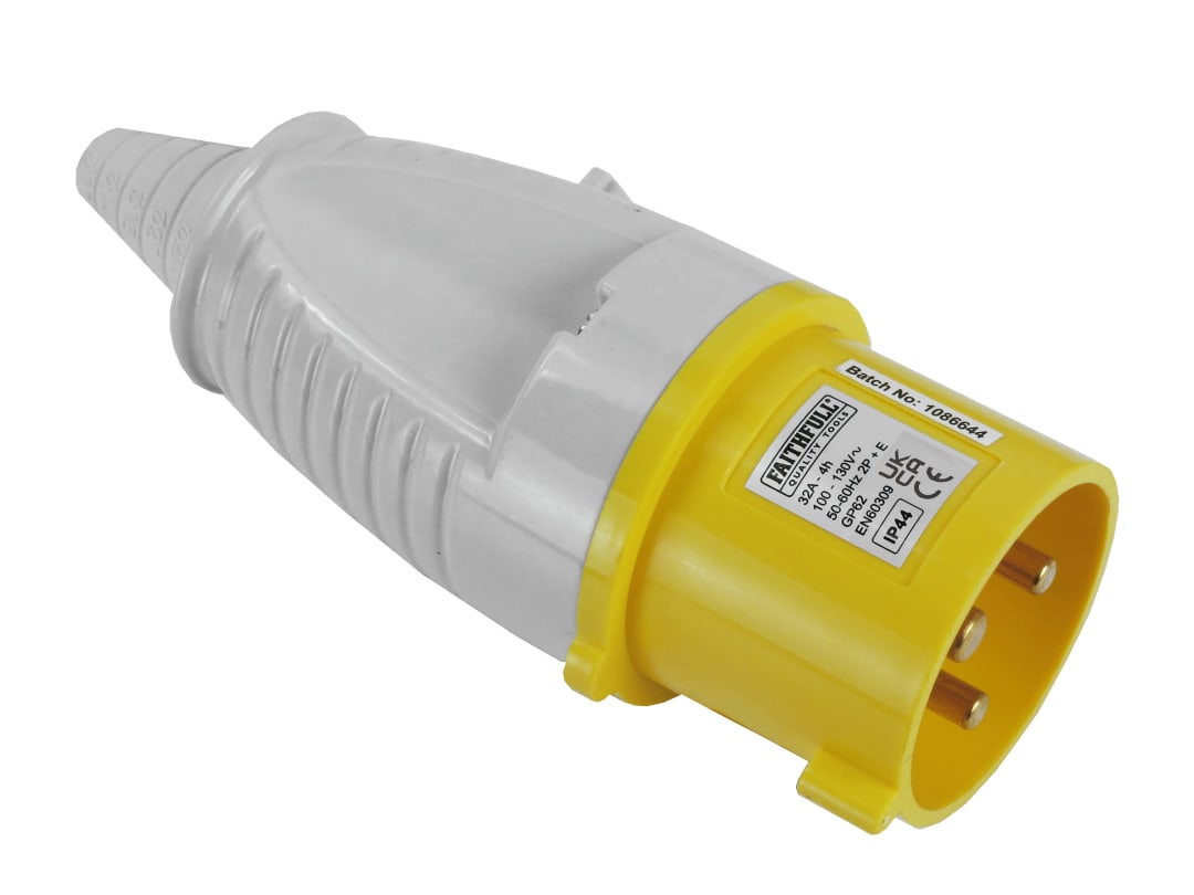 Faithfull Power Plus Yellow Plug 32A 110V 10832