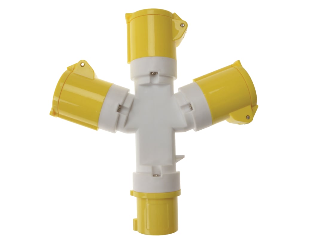 Faithfull Power Plus 3-Way Splitter 110V 3EZ-4H