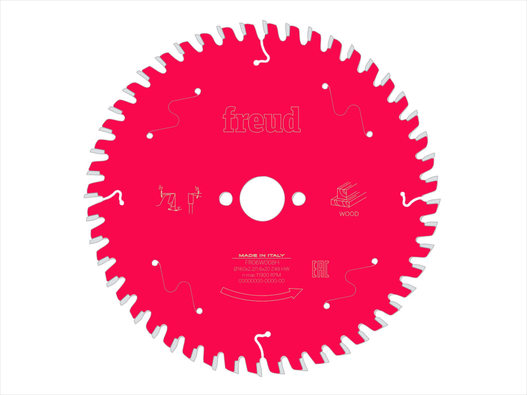 Freud Wood Circular Saw Blade 165 x 20 x 1.7/1.3mm x 40T F03FS09687