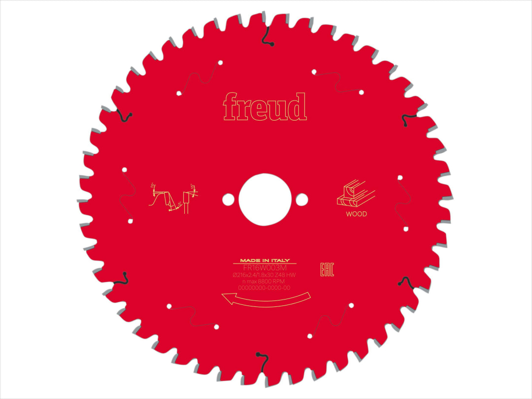 Freud Wood Mitre Saw Blade 216 x 30 x 2.4/1.8mm x 48T F03FS09750