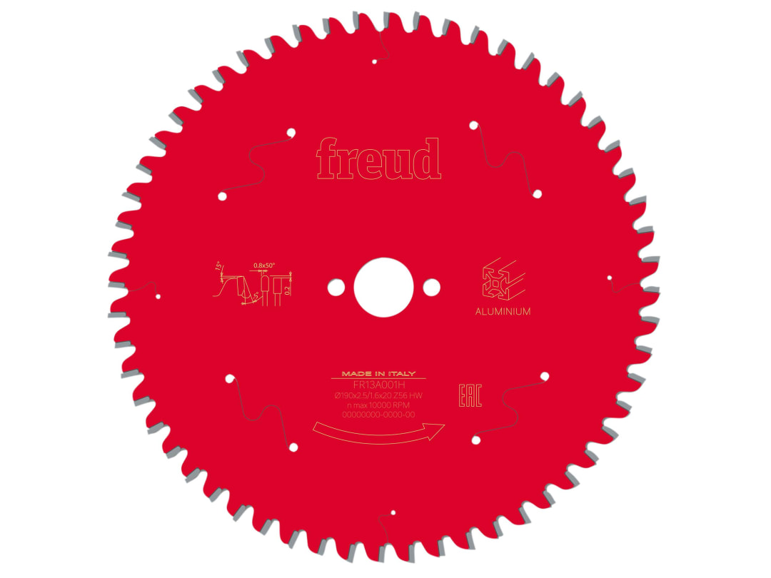 Freud Metal Circular Saw Blade 190 x 20 x 2.5/1.6mm x 56T F03FS09814