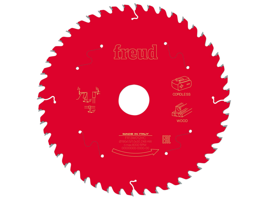 Freud Wood Circular Saw Blade 190 x 30 x 1.45/1mm x 48T F03FS10059