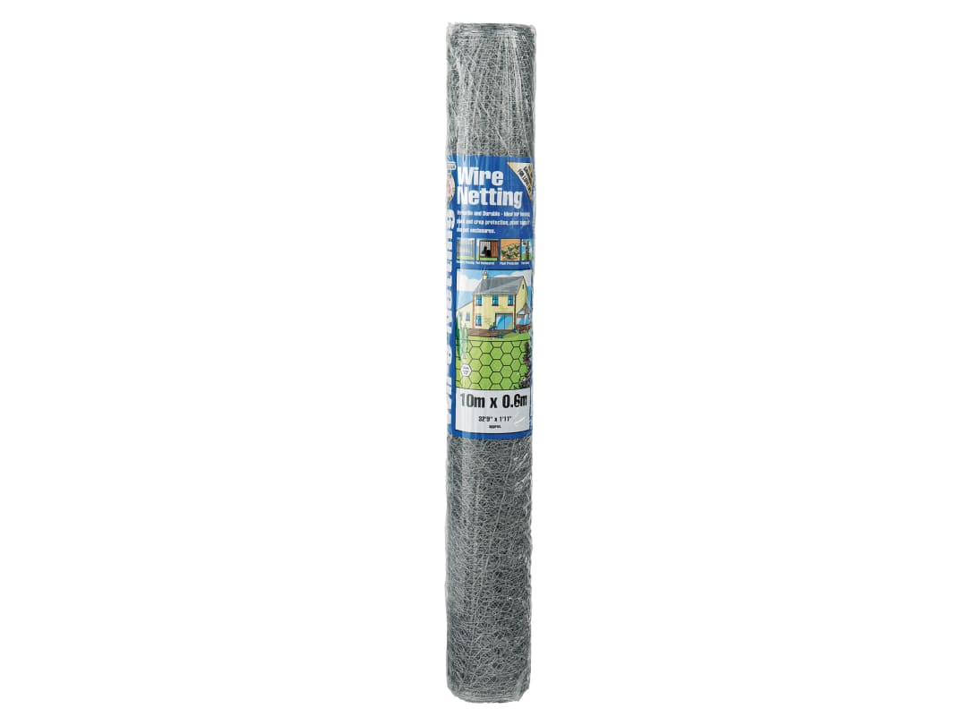 Gardman Galvanised Wire Netting 13mm² Hexagon, 10 x 0.9m 50050