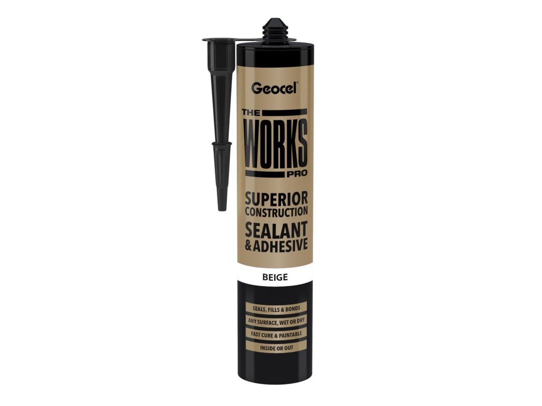 Geocel THE WORKS PRO Sealant & Adhesive Beige 290ml 6001245/C03