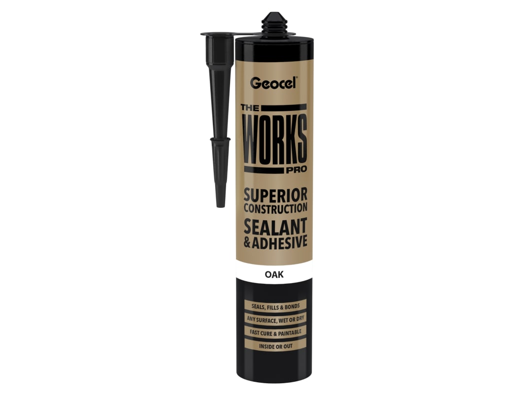 Geocel THE WORKS PRO Sealant & Adhesive Oak 290ml 6001247/C03
