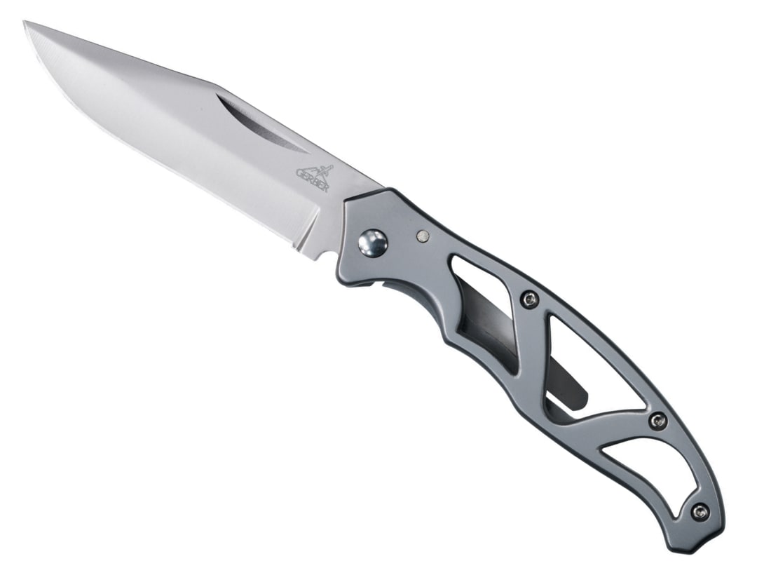 Gerber Paraframe Mini SS Folding Clip Knife - Fine Edge 1013954