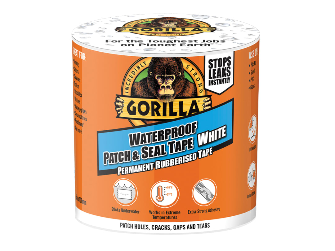 Gorilla Glue Gorilla® Waterproof Patch & Seal Tape 100mm x 3m White 3044741