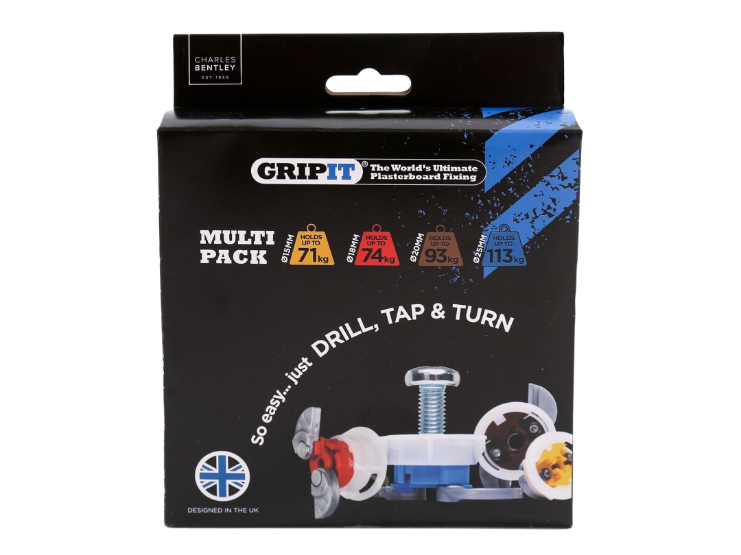 Gripit Plasterboard Fixings Assorted Kit, 32 Piece GPASSKIT
