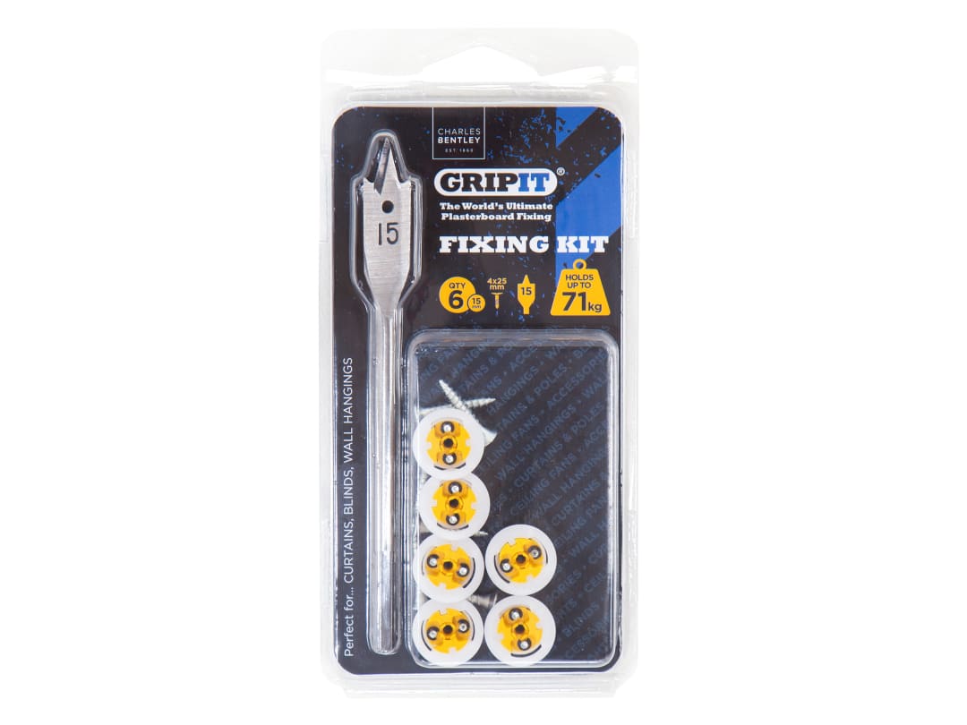 Gripit Curtain Kit, Clam Pack GPCURTKIT