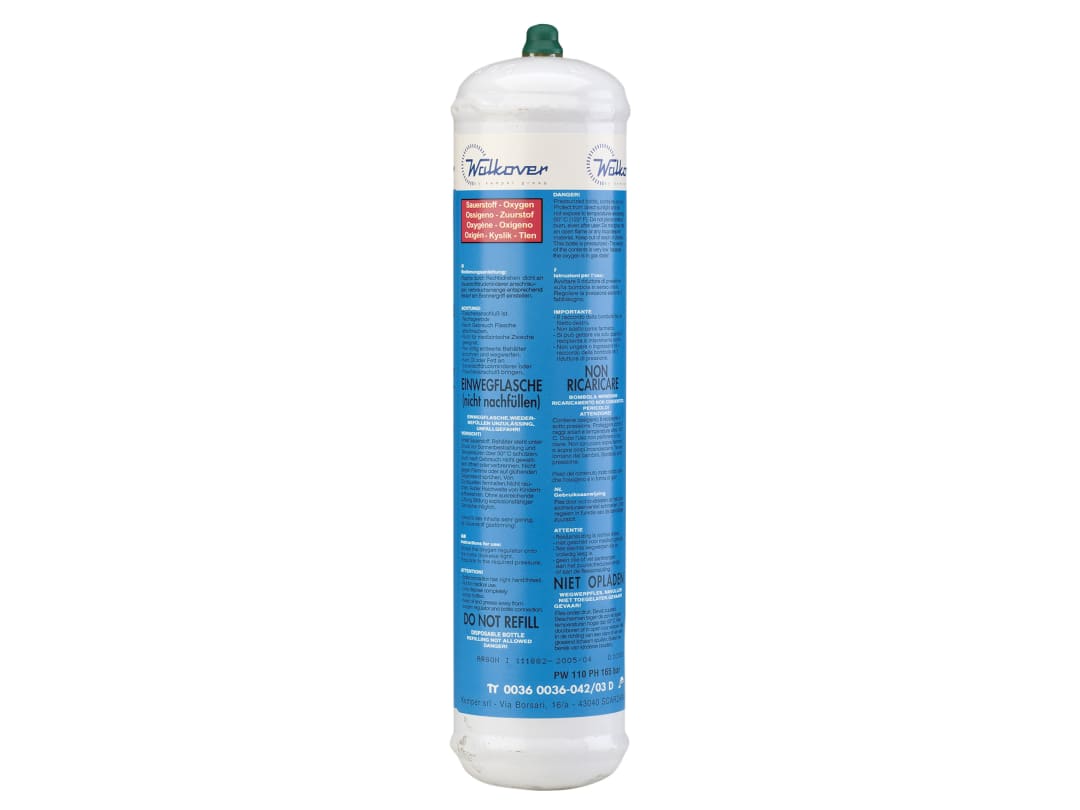 GYS WELDING Oxygen Cartridge, Non Rechargeable 110 litre 040458