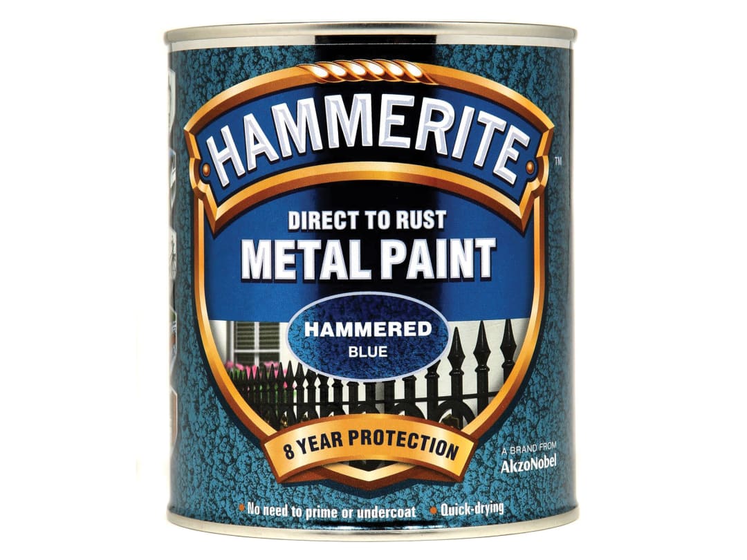 Hammerite Direct To Metal Hammered Blue 750ml 5092938