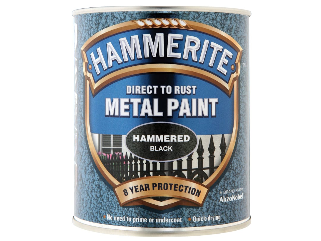 Hammerite Direct To Metal Hammered Black 750ml 5092955