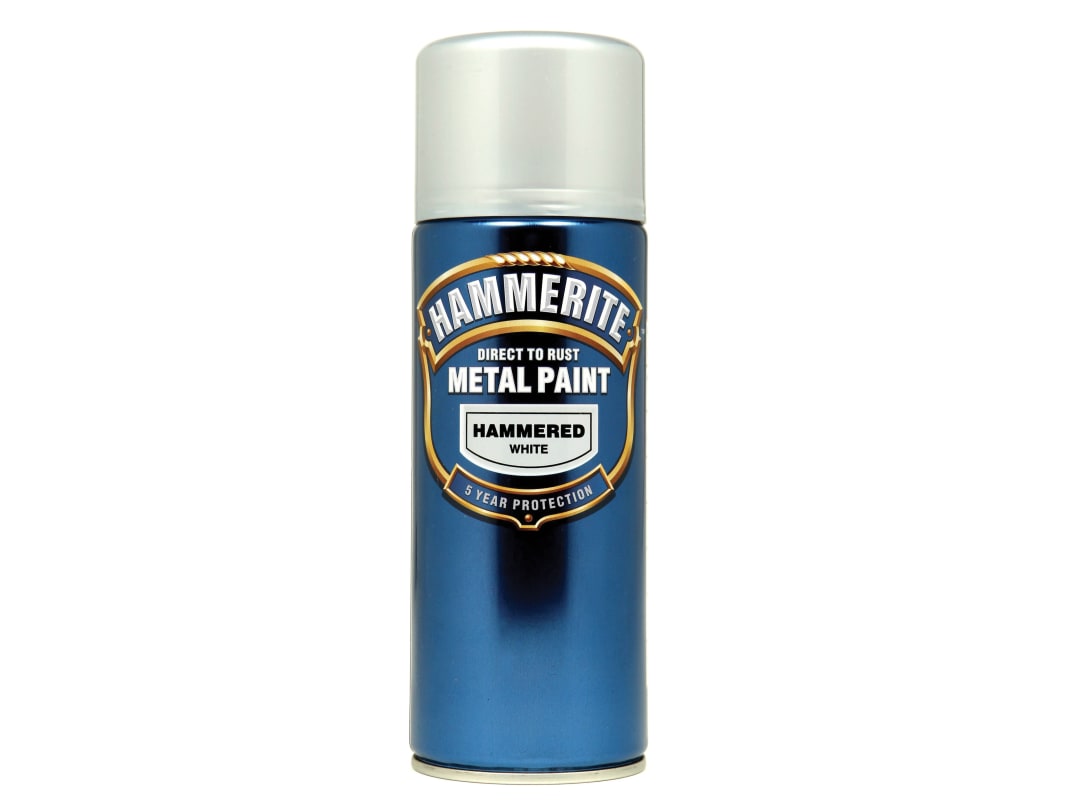 Hammerite Hammered Finish Aerosol White 400ml 5084784