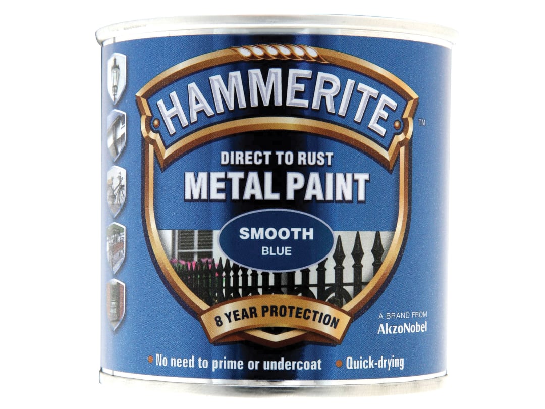 Hammerite Direct To Metal Smooth Blue 250ml 5084884