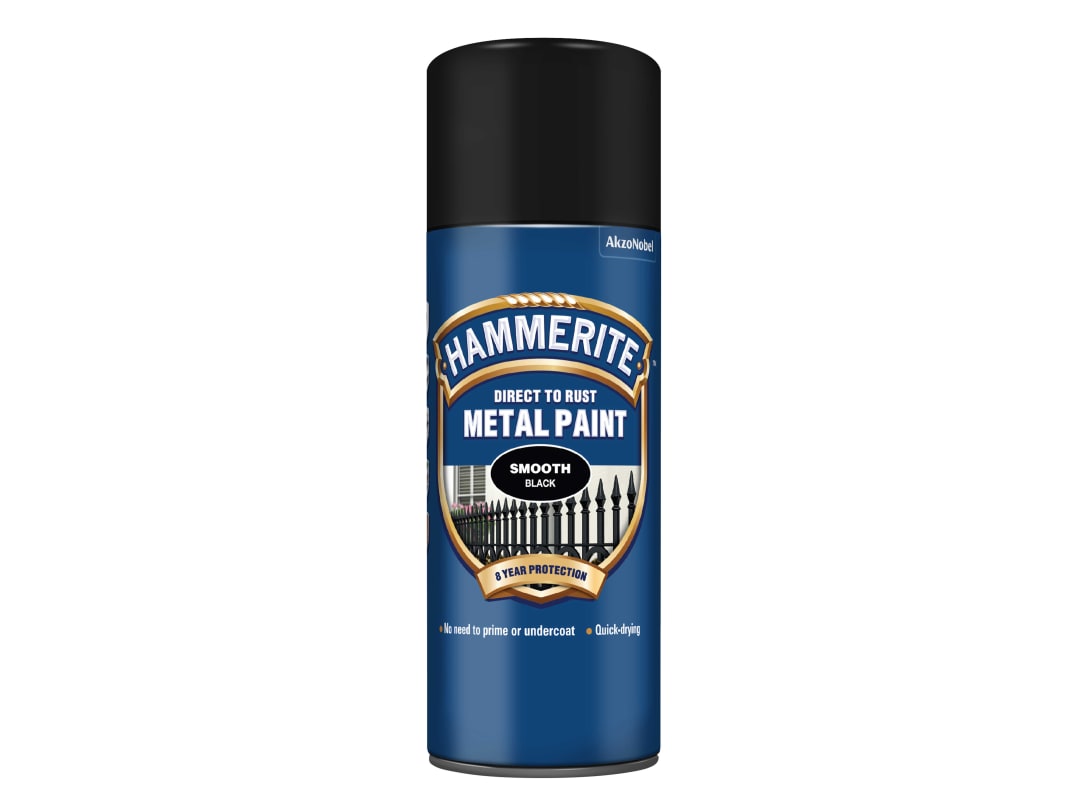 Hammerite Smooth Finish Aerosol Black 400ml 5092965