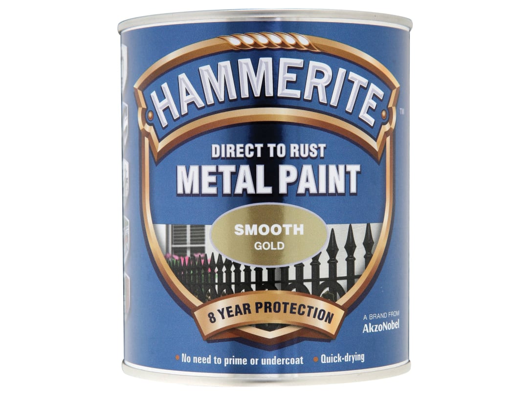 Hammerite Direct To Metal Smooth Gold 750ml 5092830
