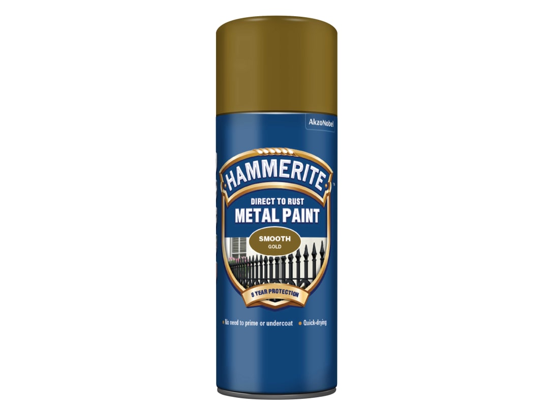 Hammerite Smooth Finish Aerosol Gold 400ml 5092831