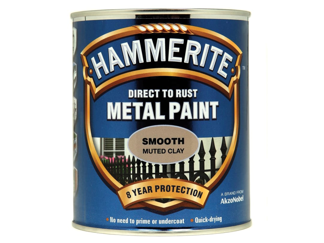 Hammerite Direct to Rust Smooth Finish Metal Paint Muted Clay 750ml 5158232