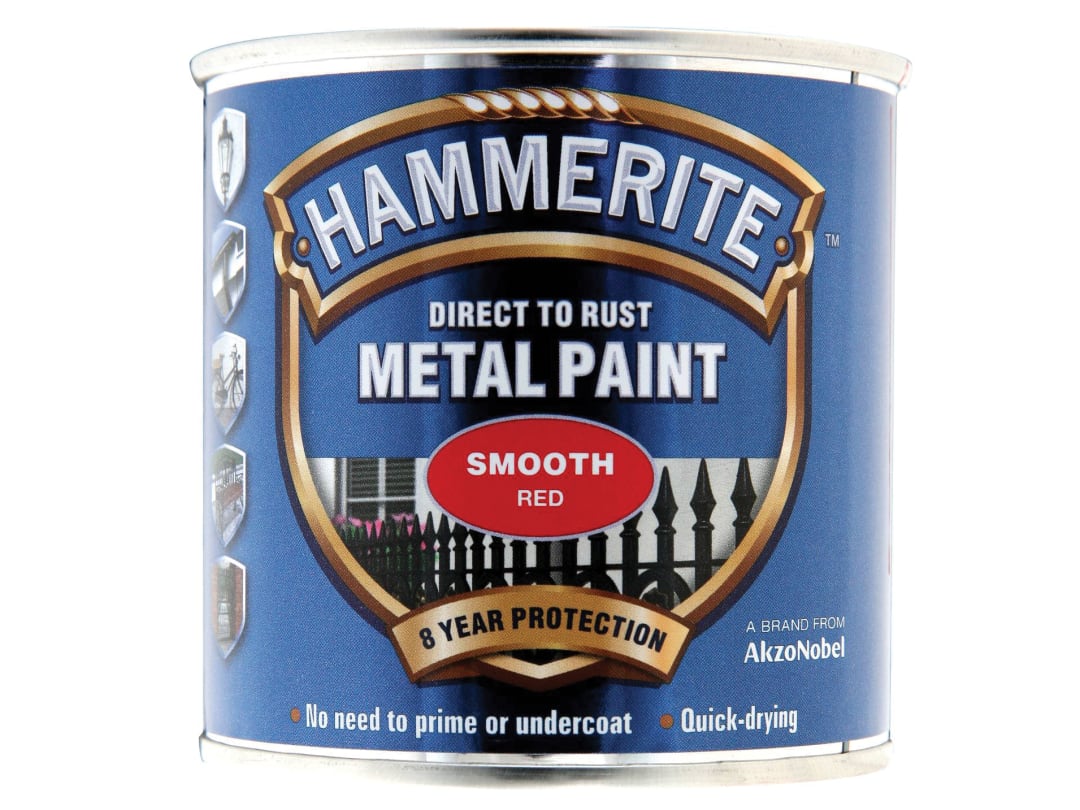 Hammerite Direct To Metal Smooth Red 250ml 5084869
