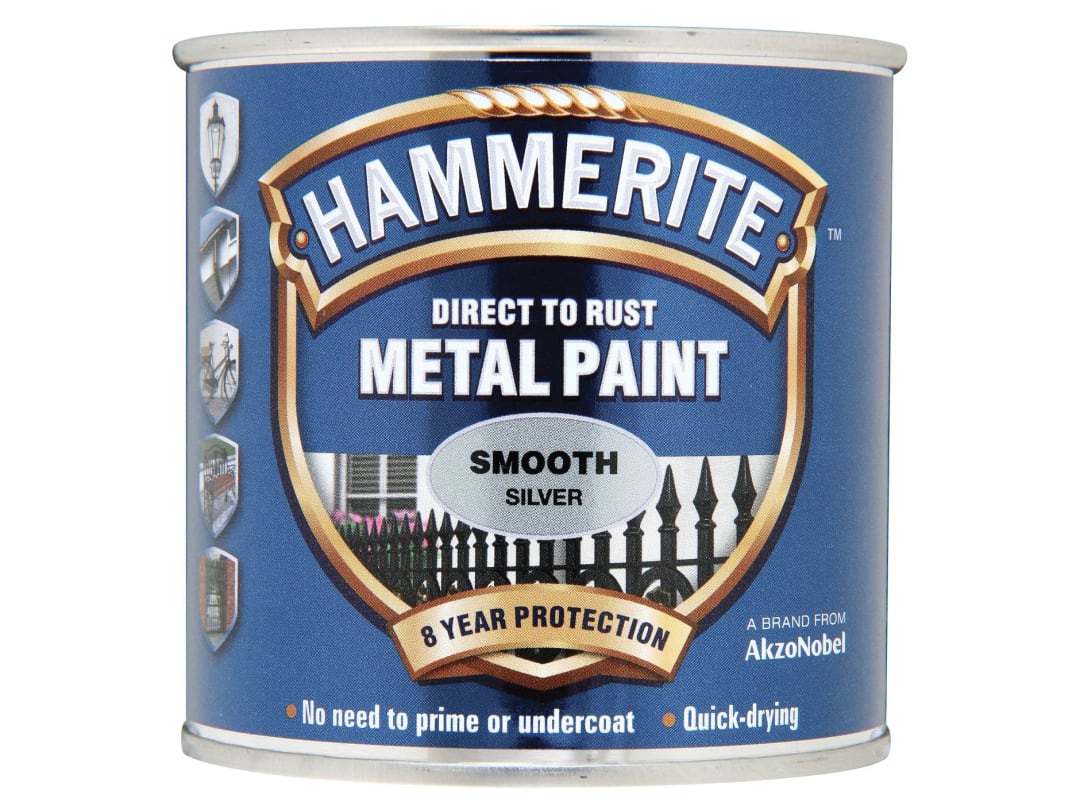 Hammerite Direct To Metal Smooth Silver 750ml 5092808