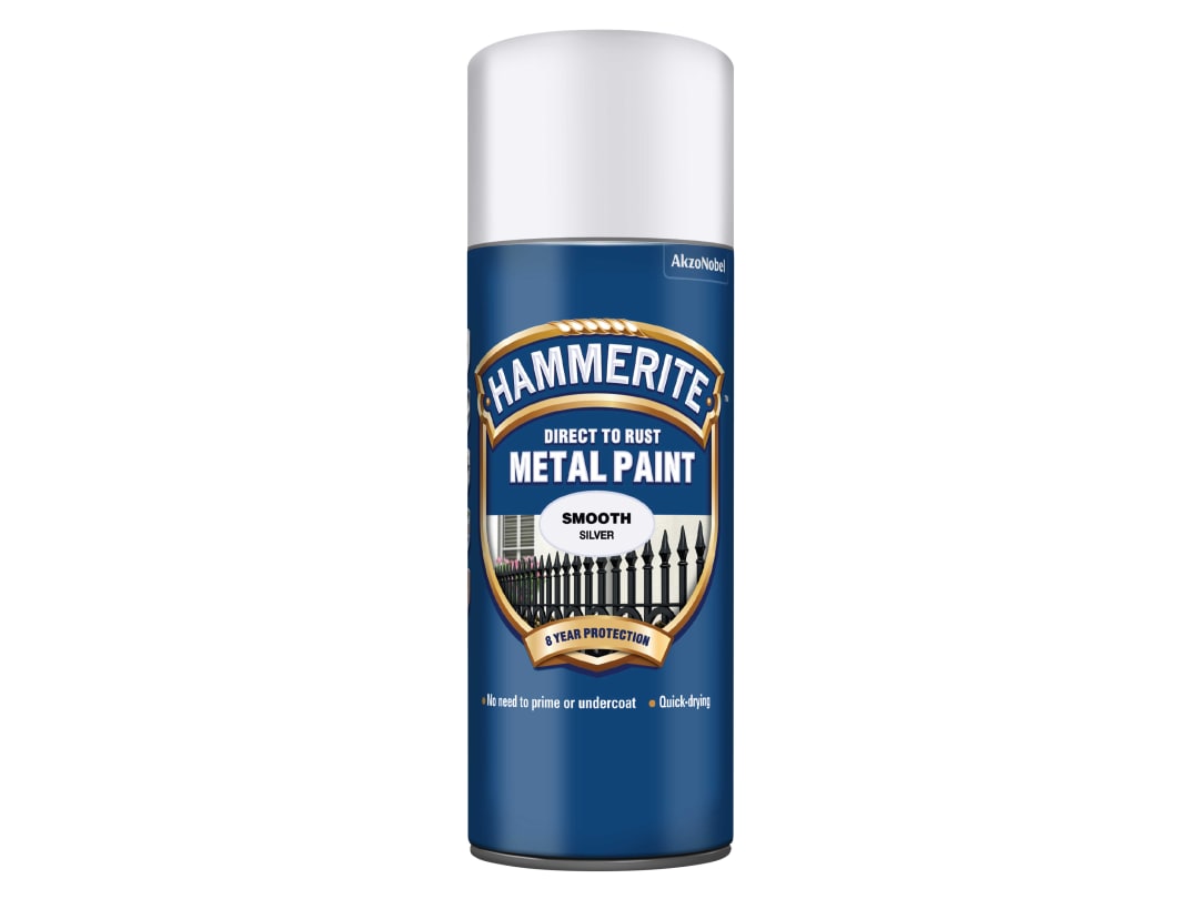 Hammerite Smooth Finish Aerosol Silver 400ml 5084785