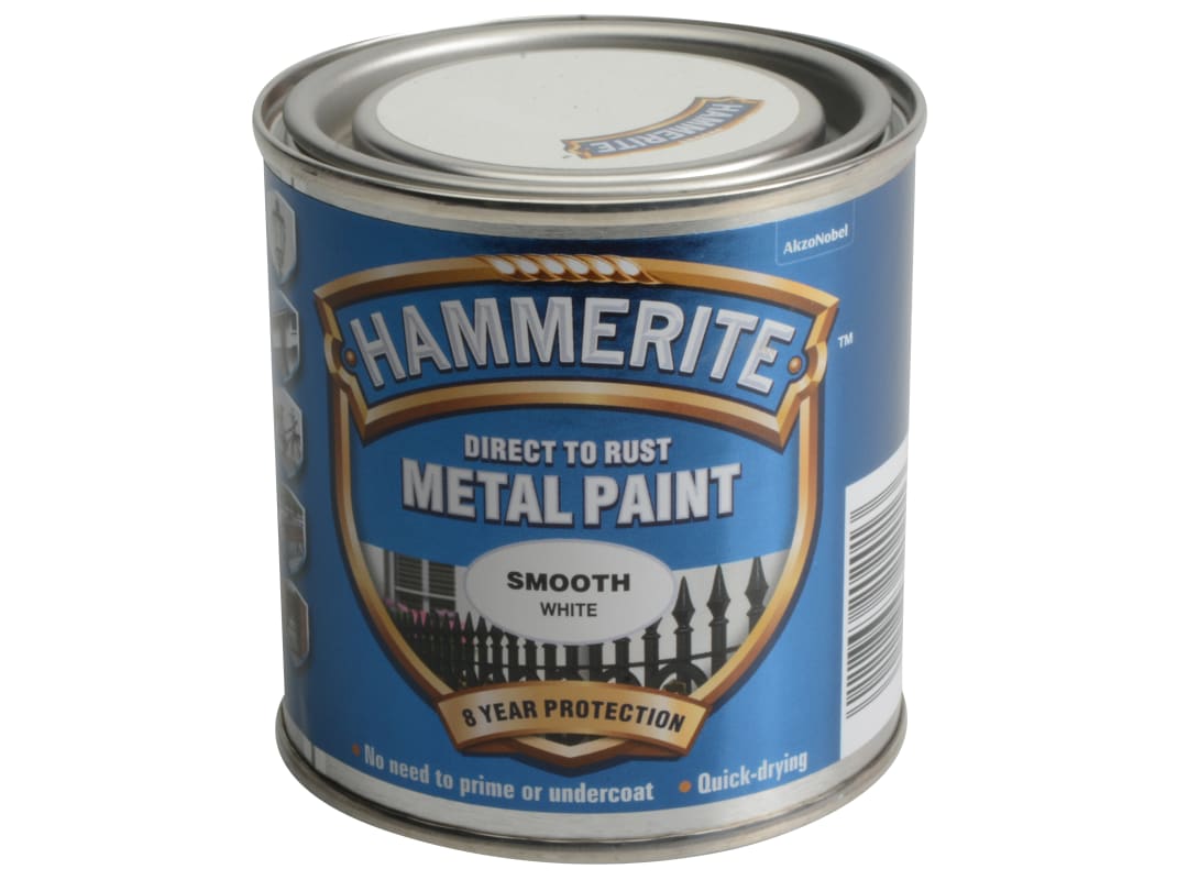 Hammerite Direct To Metal Smooth White 250ml 5084857