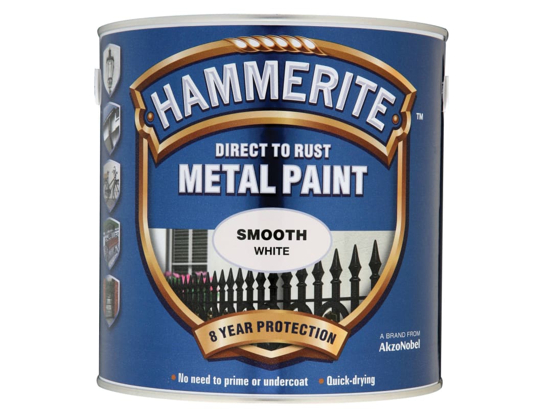 Hammerite Direct To Metal Smooth White 2.5L 5084860