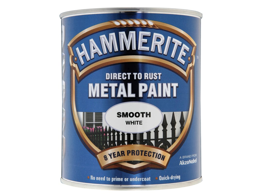 Hammerite Direct To Metal Smooth White 750ml 5092956