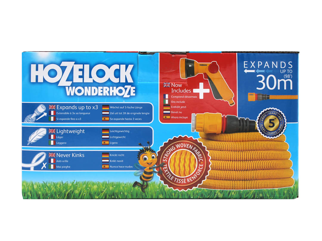 Hozelock Wonderhoze 30m + Multi Spray Gun 100-101-261 100-101-261