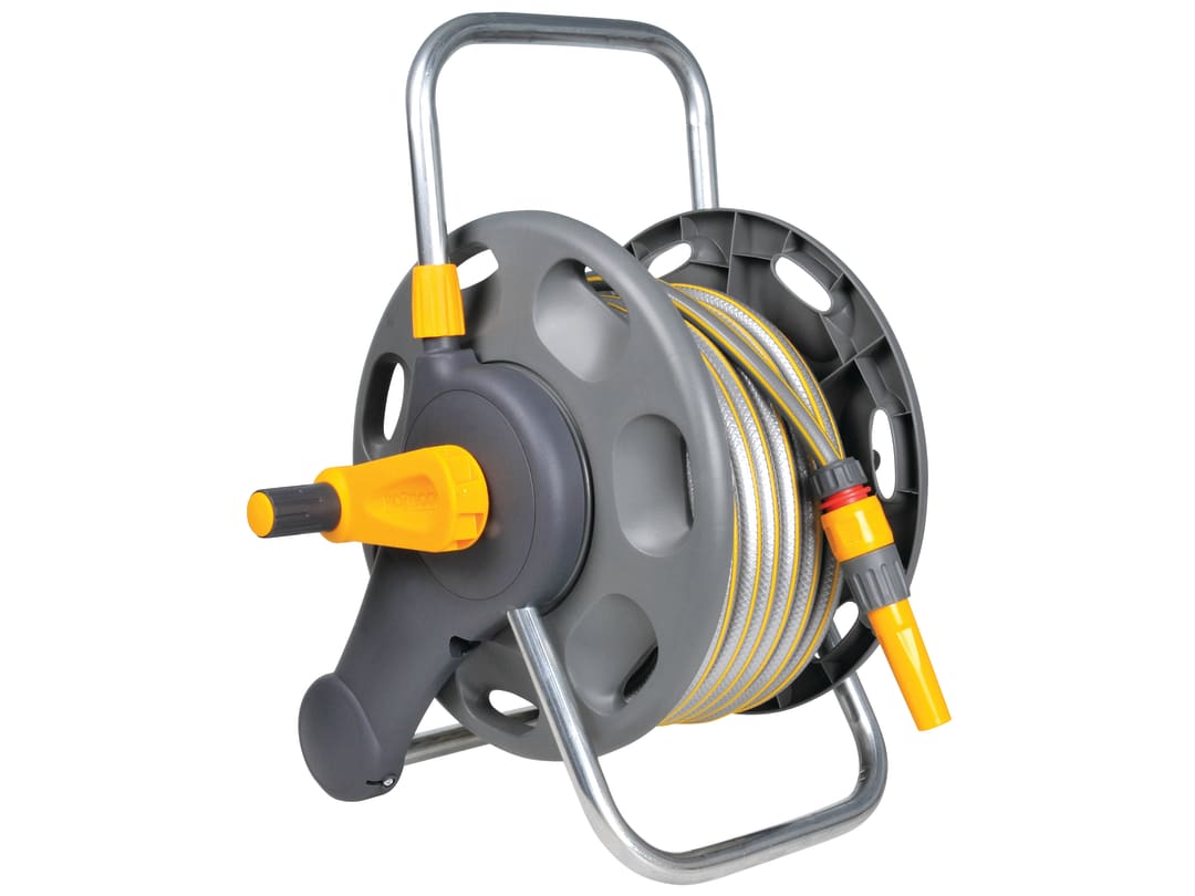 Hozelock 2in1 Assorted Reel + 25m Hose & Sprinkler 2431 100-000-967