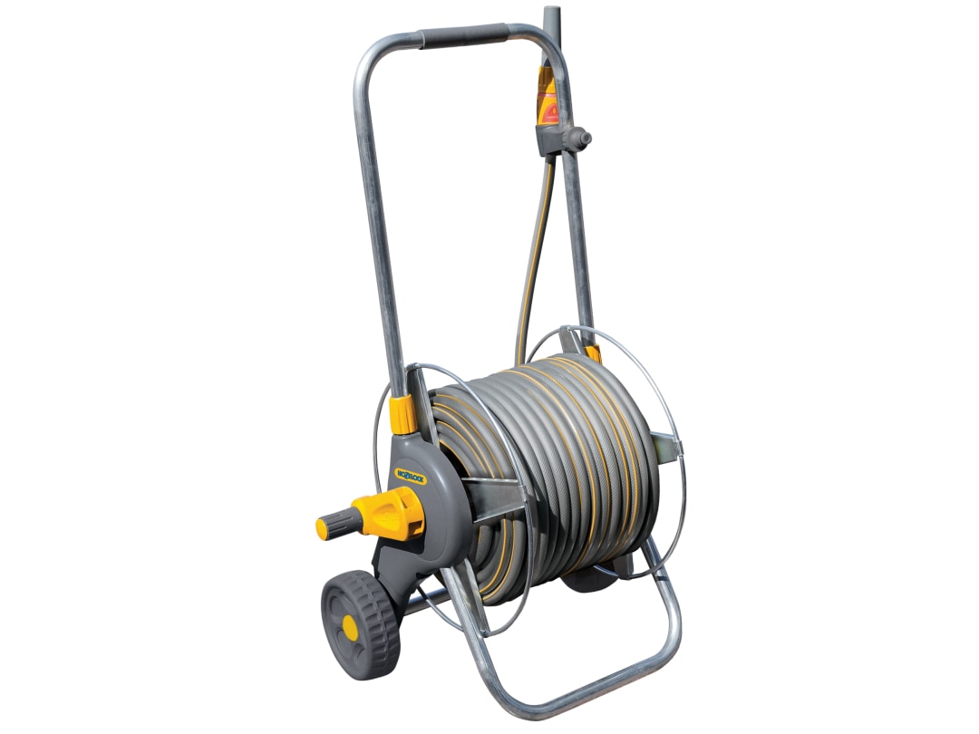 Hozelock 2436 60m Metal Pro Hose Cart & 30m of 12.5mm Hose 100-000-996
