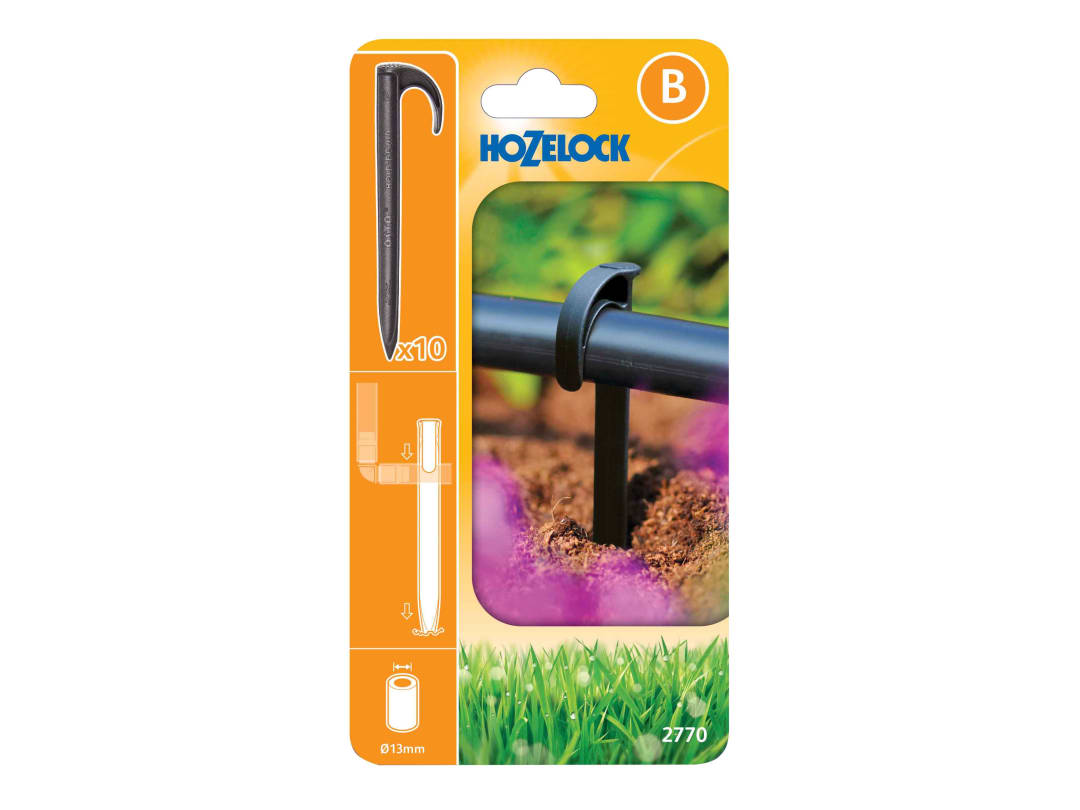 Hozelock 2770 Tube Stake 13mm (Pack 10) 100-001-338