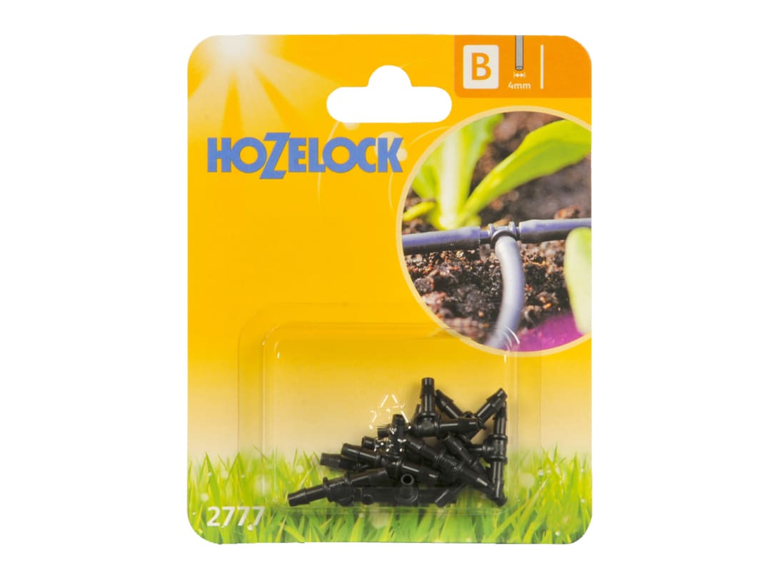 Hozelock 2777 T-Piece 4mm (Pack 12) 100-001-350